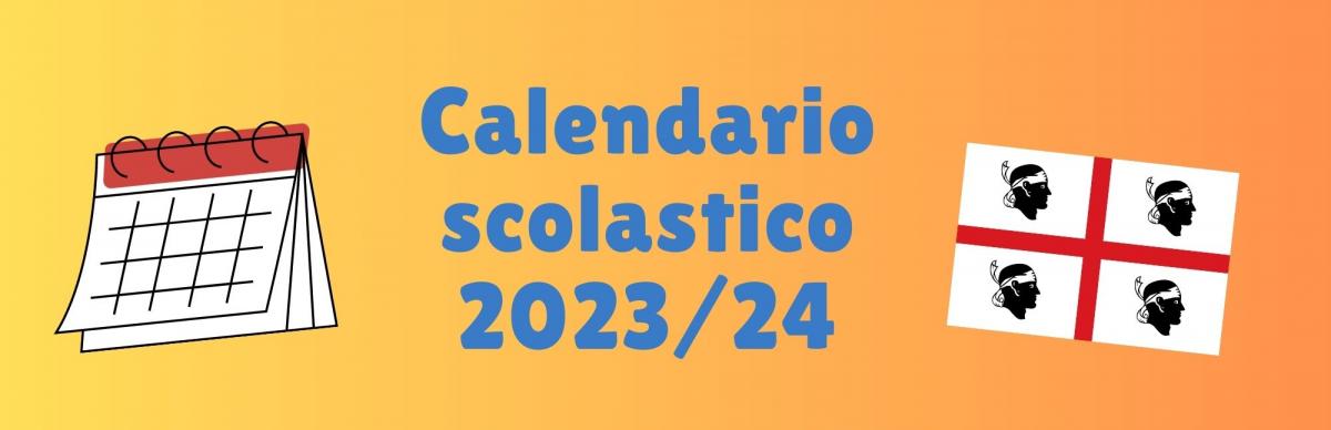 calendario scolastico regionale Sardegna 2023/24