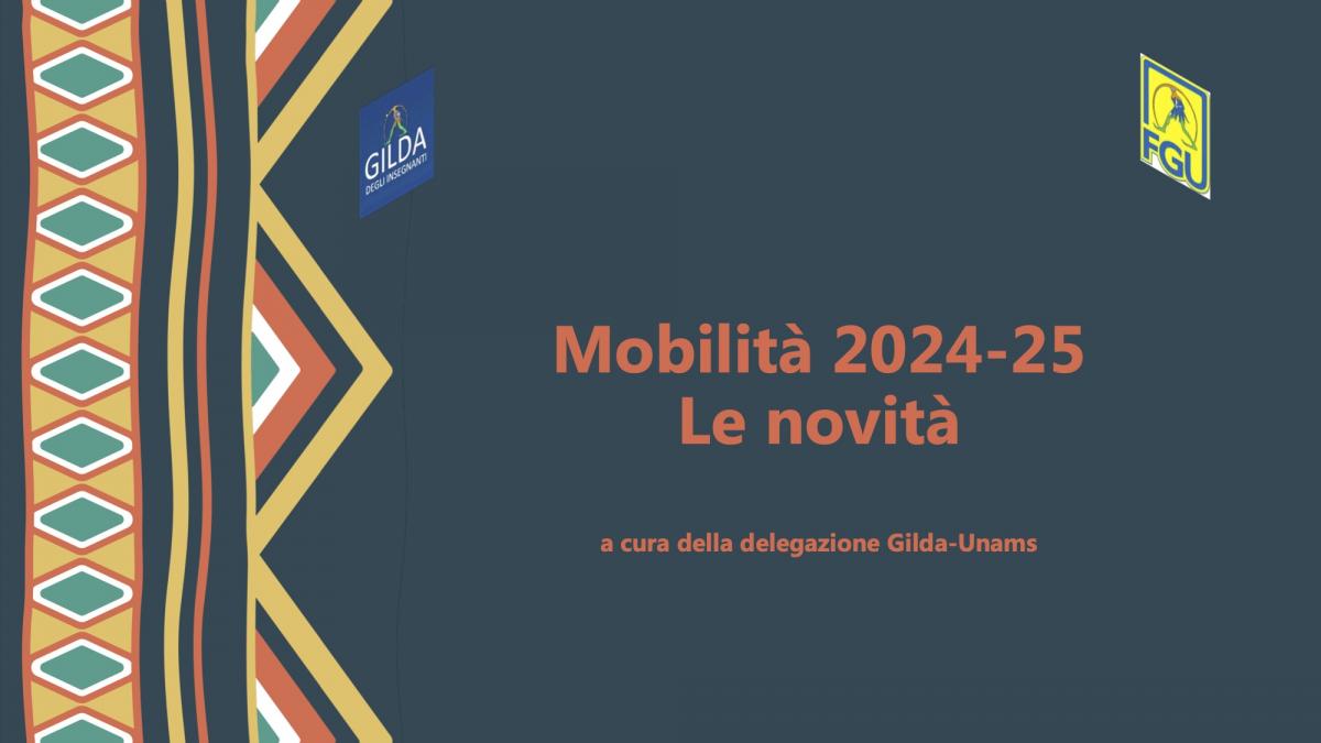 slide novità mobilità 2024/25