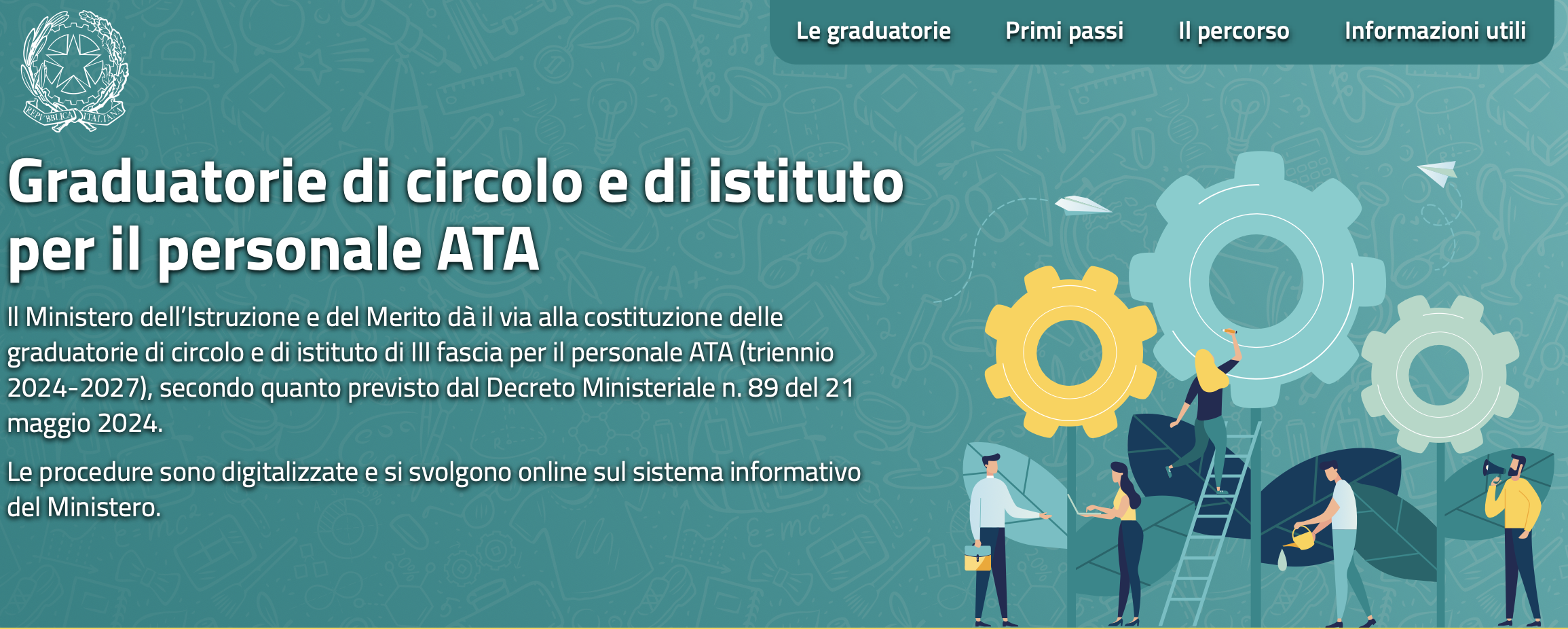 GRADUATORIE ATA 3^ FASCIA. DOMANDE ENTRO IL 28.06.2024