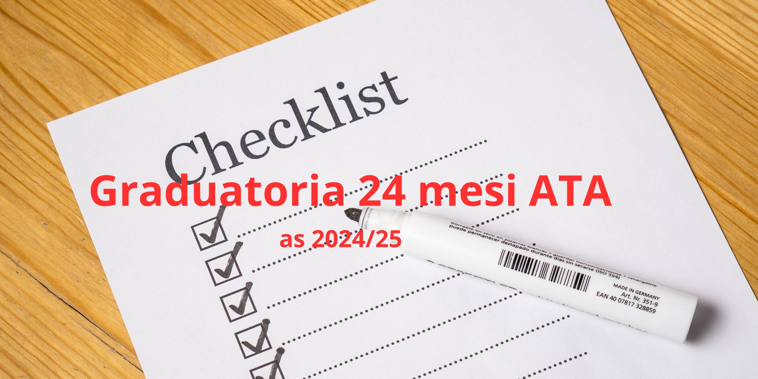 GRADUATORIA 24 MESI ATA 2024/25