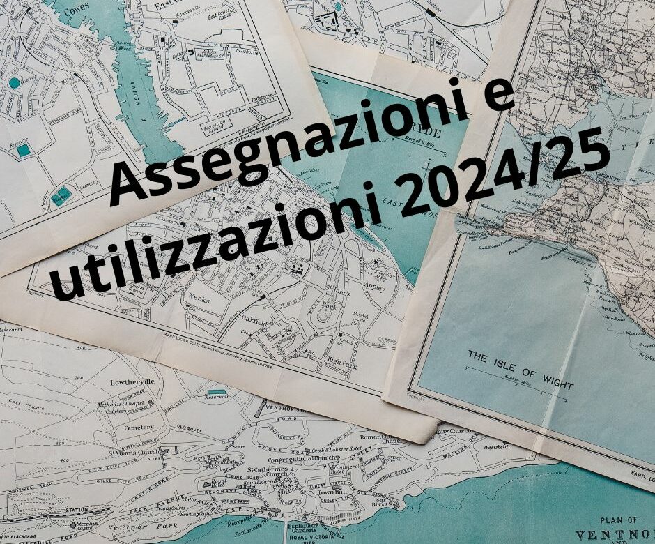 DOMANDE DI UTILIZZAZIONE E ASSEGNAZIONE PROVVISORIA  DALL’11 AL 24 LUGLIO