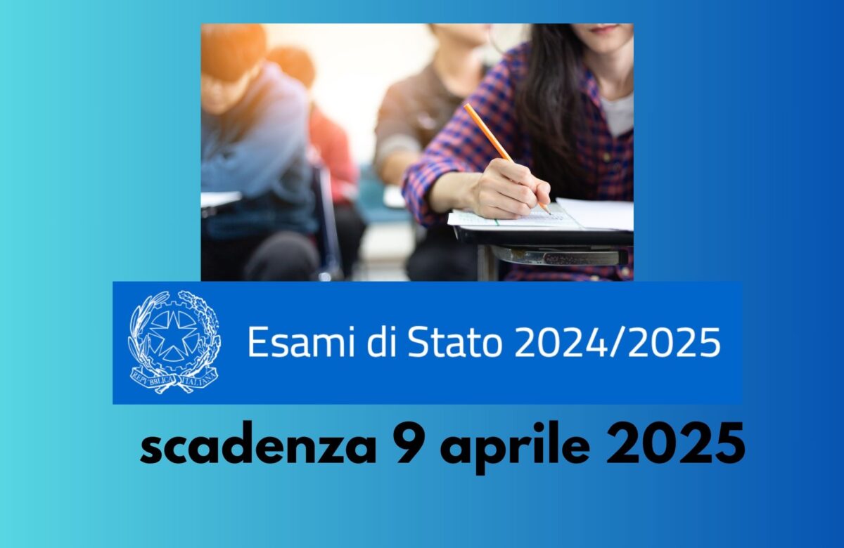 ESAMI DI STATO – DOMANDA COMMISSARI ESTERNI ENTRO IL 9 APRILE