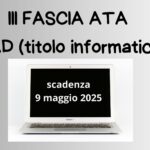 CIAD (Certificazione informatica ATA) - SCADENZA IL 9 MAGGIO 2025