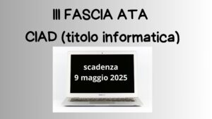 scadenza CIAD III fascia ATA