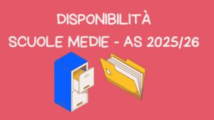 disponibilità scuole medie 202526
