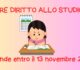 DOMANDA PER 150 ORE PERMESSI STUDIO - SCADENZA 13.11.2026